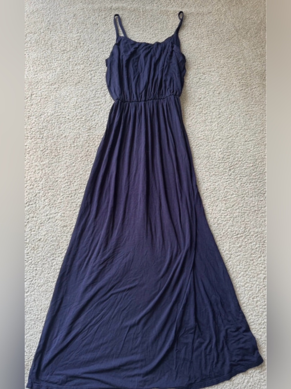 Olivia Rae Navy Spaghetti Strap Maxi Dress casual night out classy